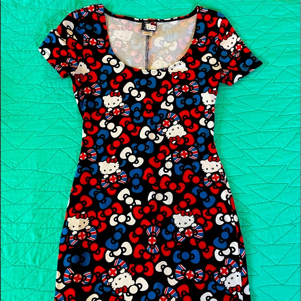 Sanrio Hello Kitty Union Jack Bodycon Dress